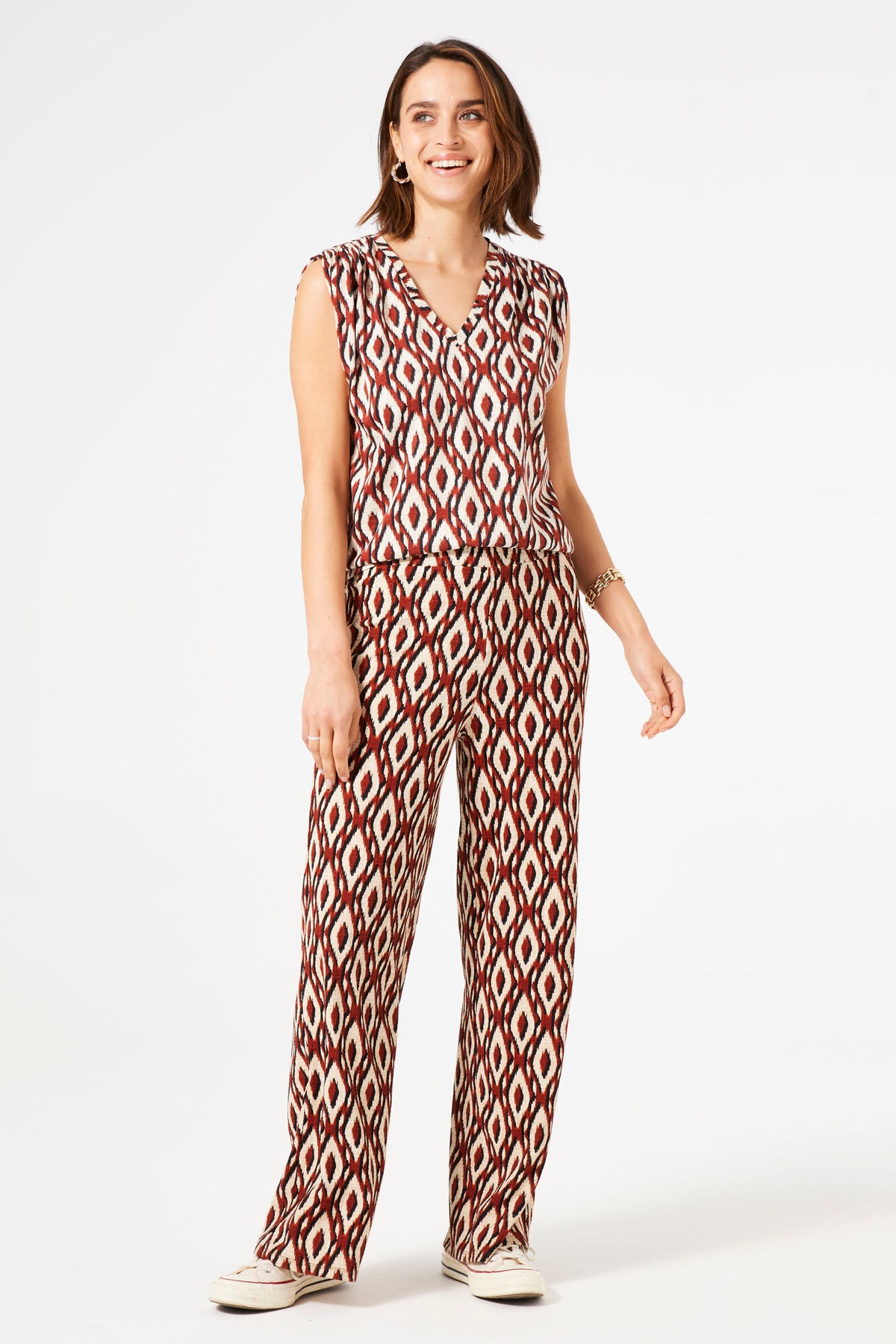 Garcia Wide Leg Pants - Picante