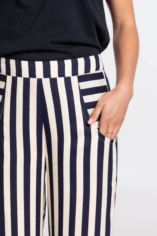 Mi Moso Sienna Pant - Navy Stripe