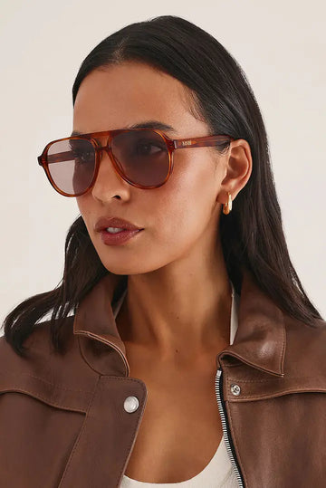 Banbe Sunglasses The Florence - Deep Amber Rose