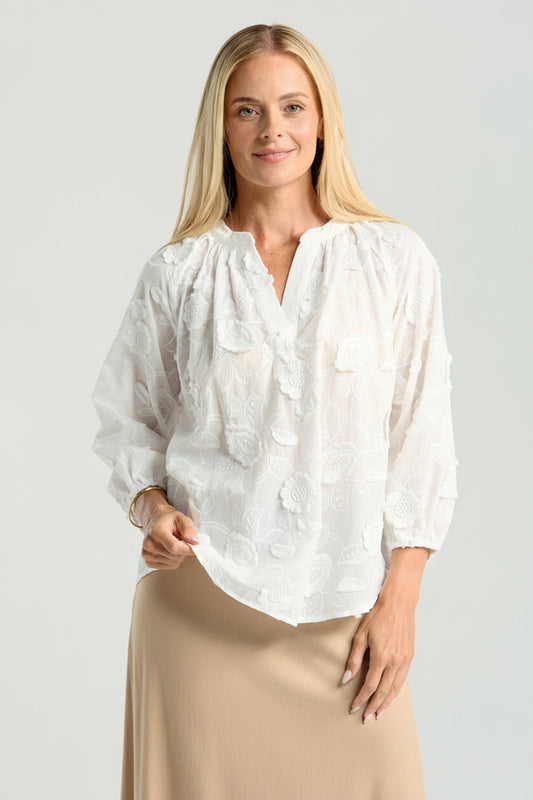 Blackstone Renata Blouse - White