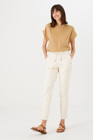 Garcia Casual Pant _ Whitecap