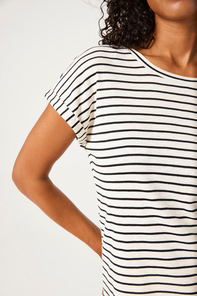 Garcia Striped Crew Neck Tee