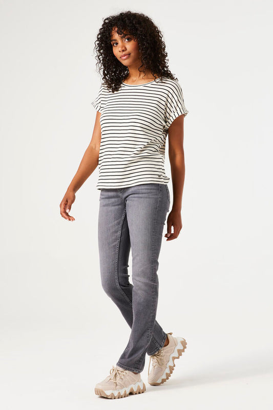 Garcia Striped Crew Neck Tee
