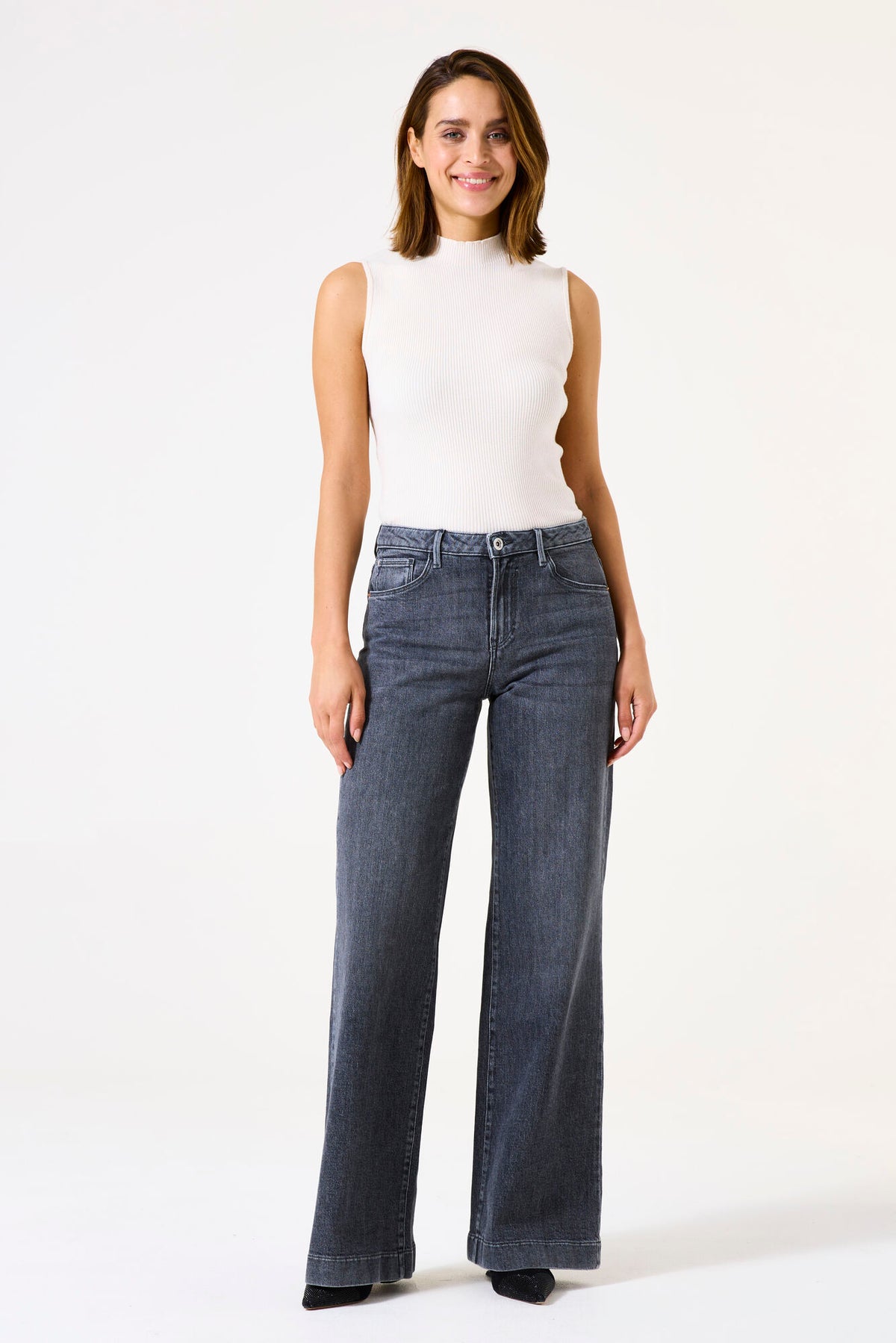 Garcia Ribbed Knit Tank - Whitecap