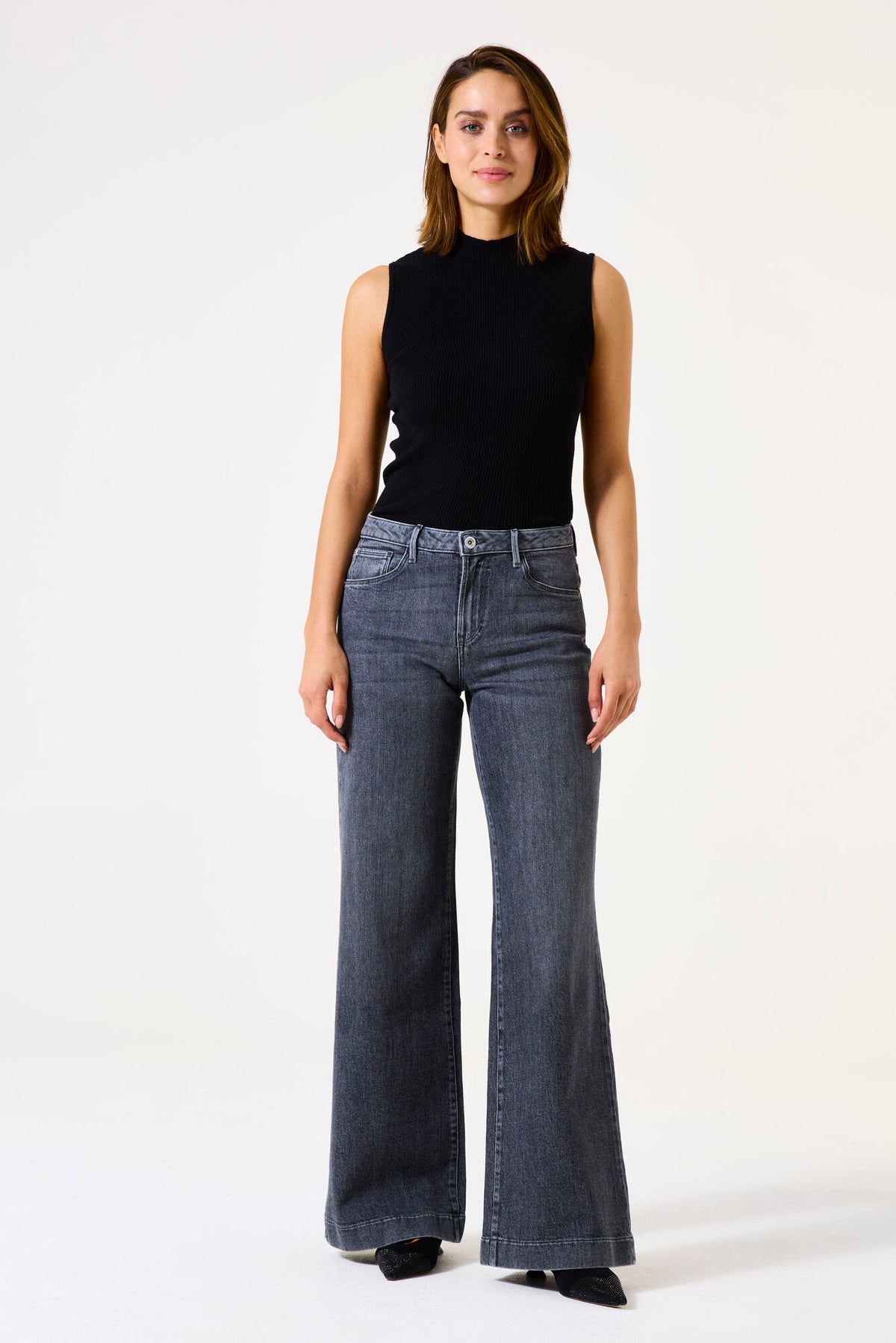 Garcia Ribbed Knit Tank - Black