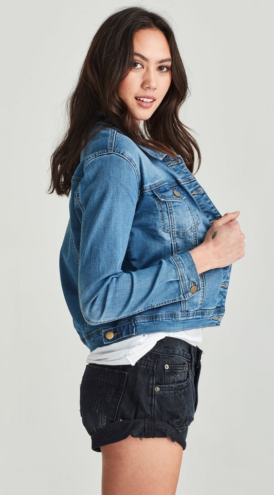 Junkfood Jeans Dixie Denim Jacket mid blue