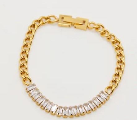 Stella + Gemma Bracelet Chain with Cubic Zirconia