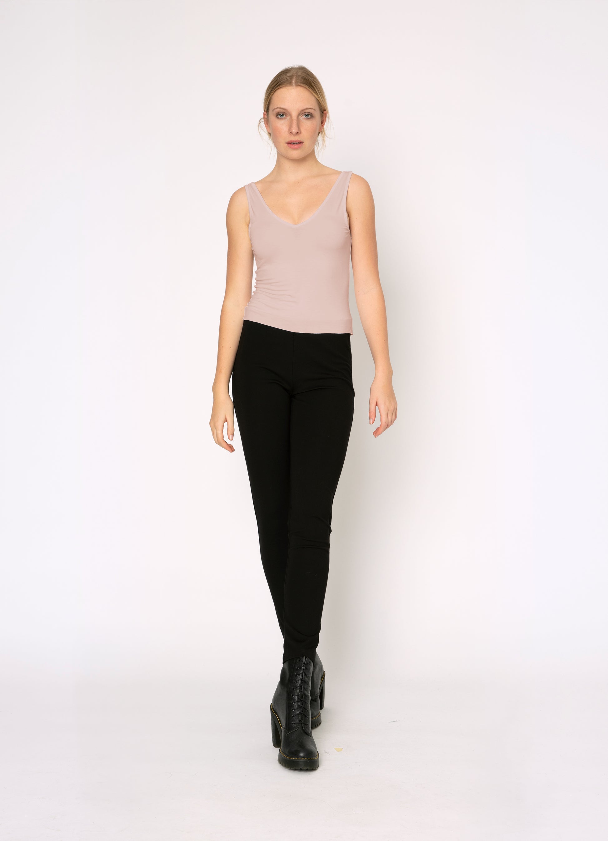 Two by Two Rayon Tank Nude